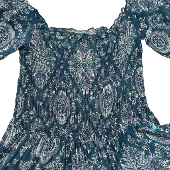 Jaase Maxi dress Women's Size M Floral Feminine Flowy Tiered Romantic Gypsy Boho - Picture 5 of 14